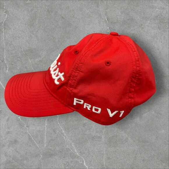 Green and Red Titleist Pro V1 Foot Joy Strap Back Golf Caps - Adjustable - Picture 3 of 8
